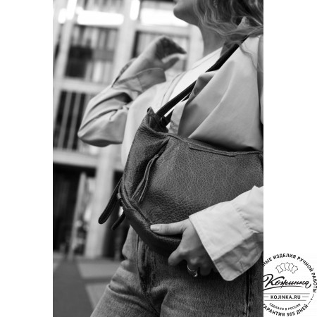 Женская кожаная сумка "Техас" (черная)